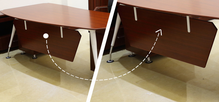 現(xiàn)代辦公家具實(shí)木辦公桌 貼實(shí)木皮班臺(tái)HY-D0420